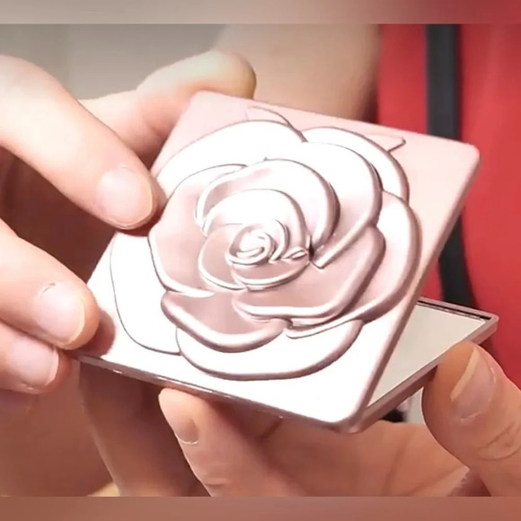 Metallic mirror compact- double sided. New!!! Choose Rose or champagne! - Picture 3 of 10